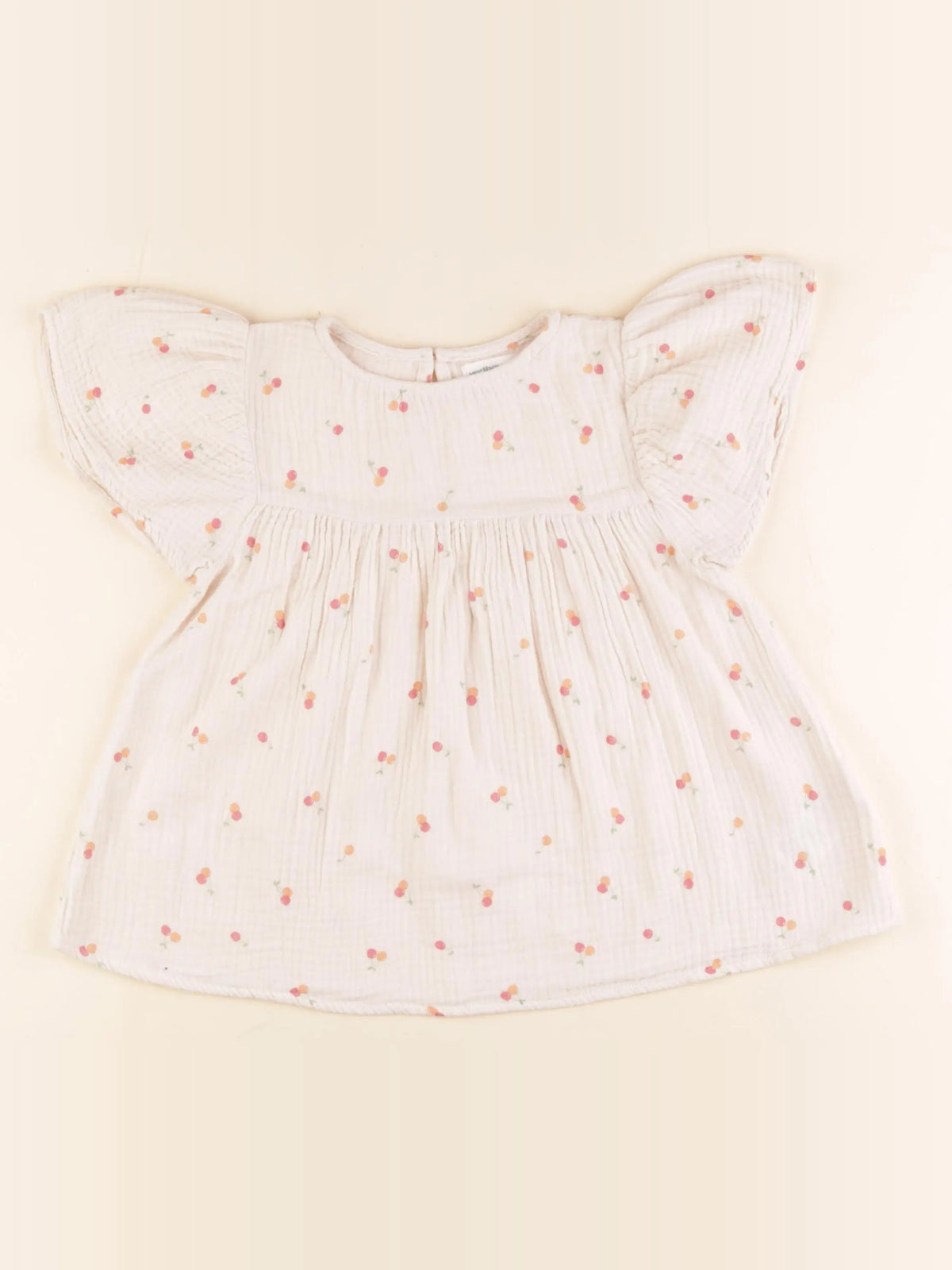 Vertbaudet - blouse beige - 7 ans