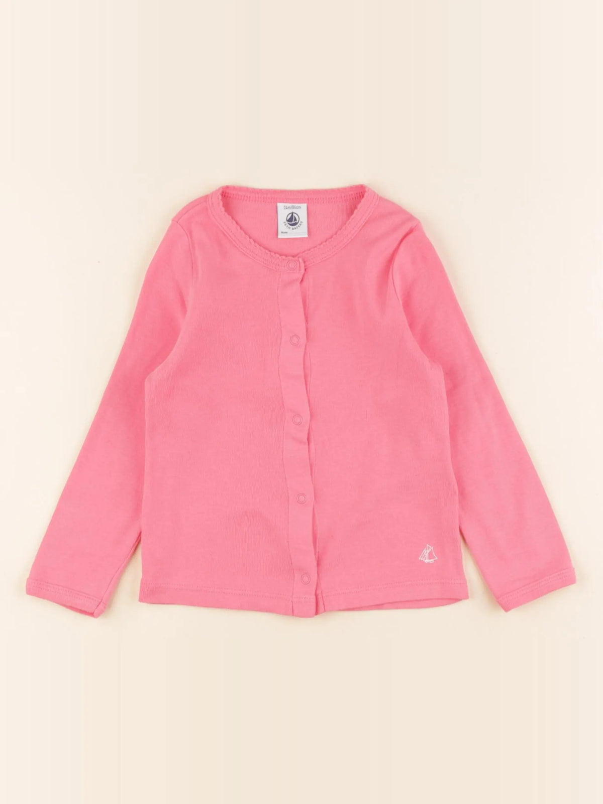 Petit Bateau - tee-shirt rose - 24 mois