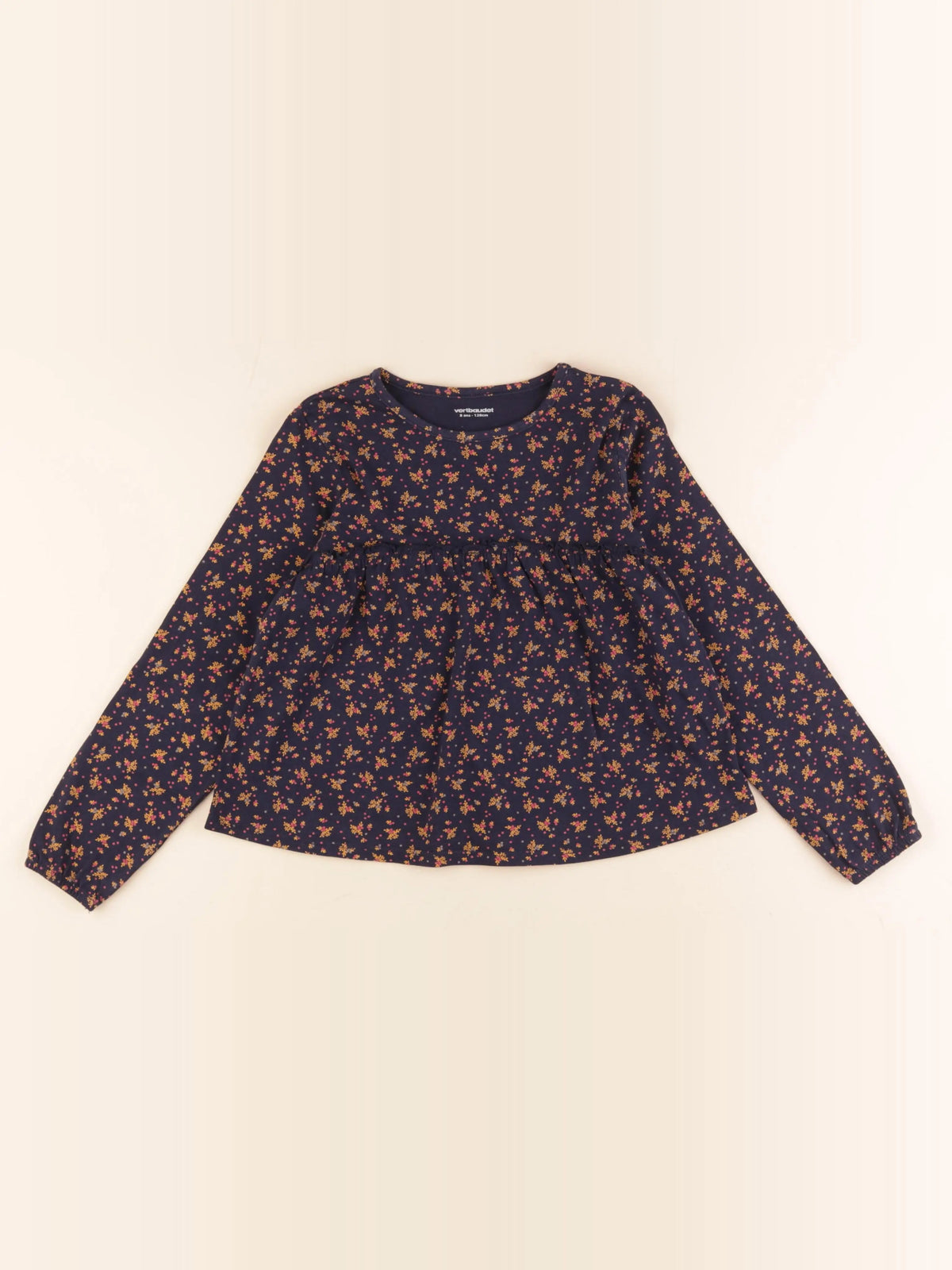 Vertbaudet - tee-shirt bleu - 8 ans