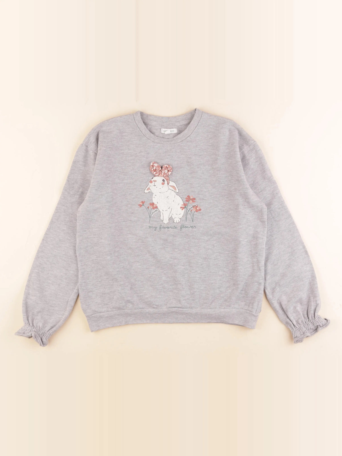 Vertbaudet - sweat gris - 12 ans