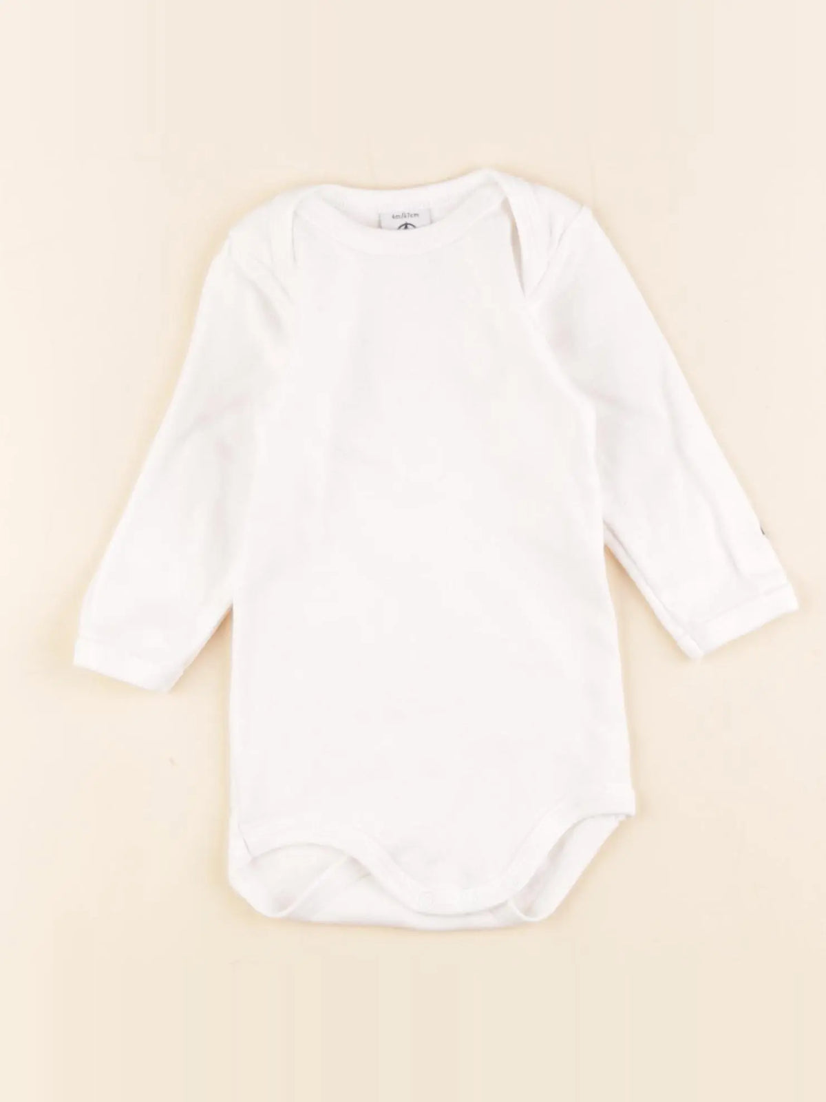 Petit Bateau - body blanc - 6 mois
