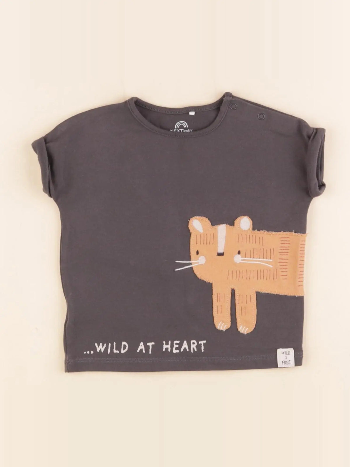 Next - tee-shirt gris - 3/6 mois