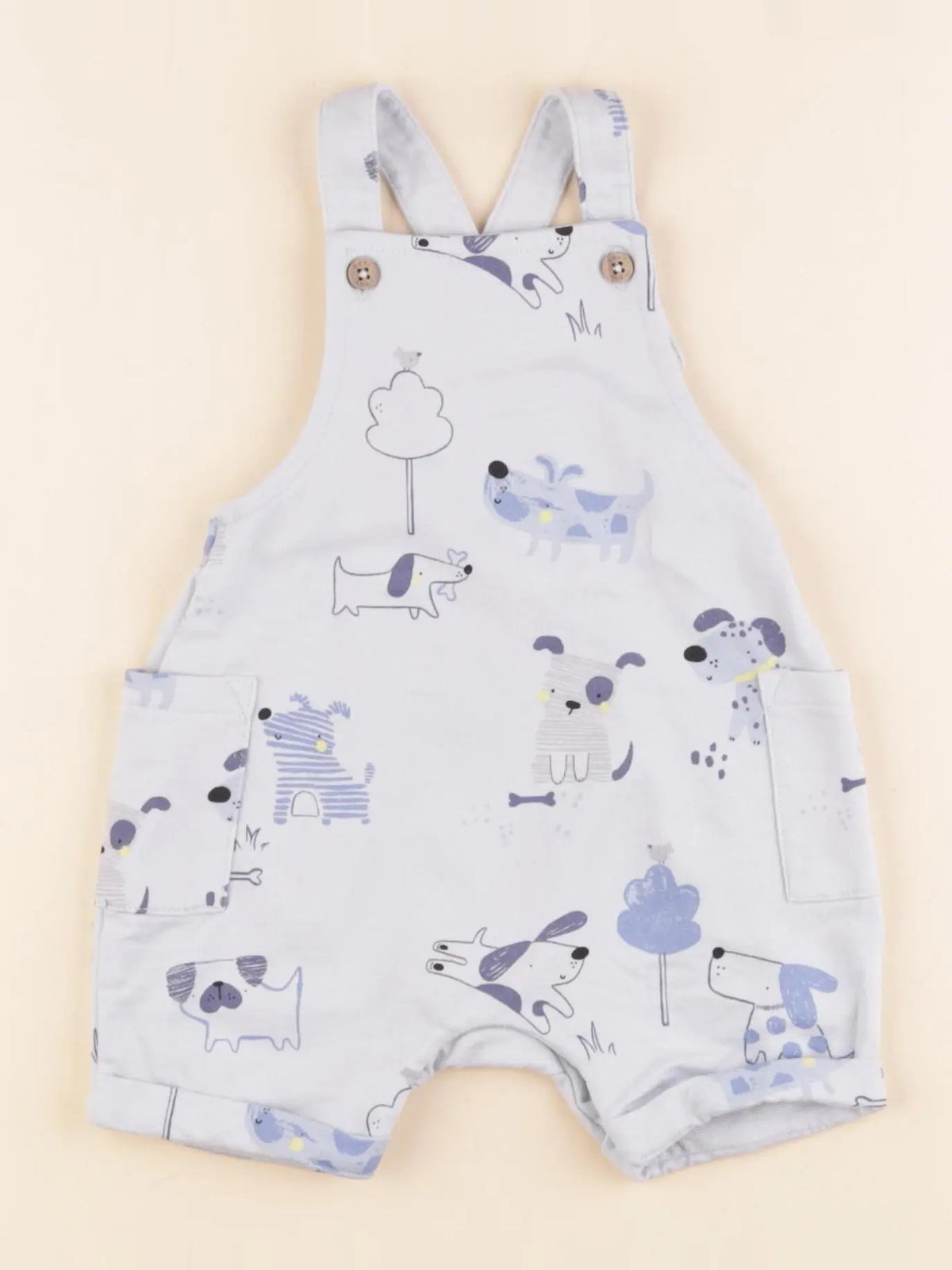 Next - salopette bleu - 3/6 mois