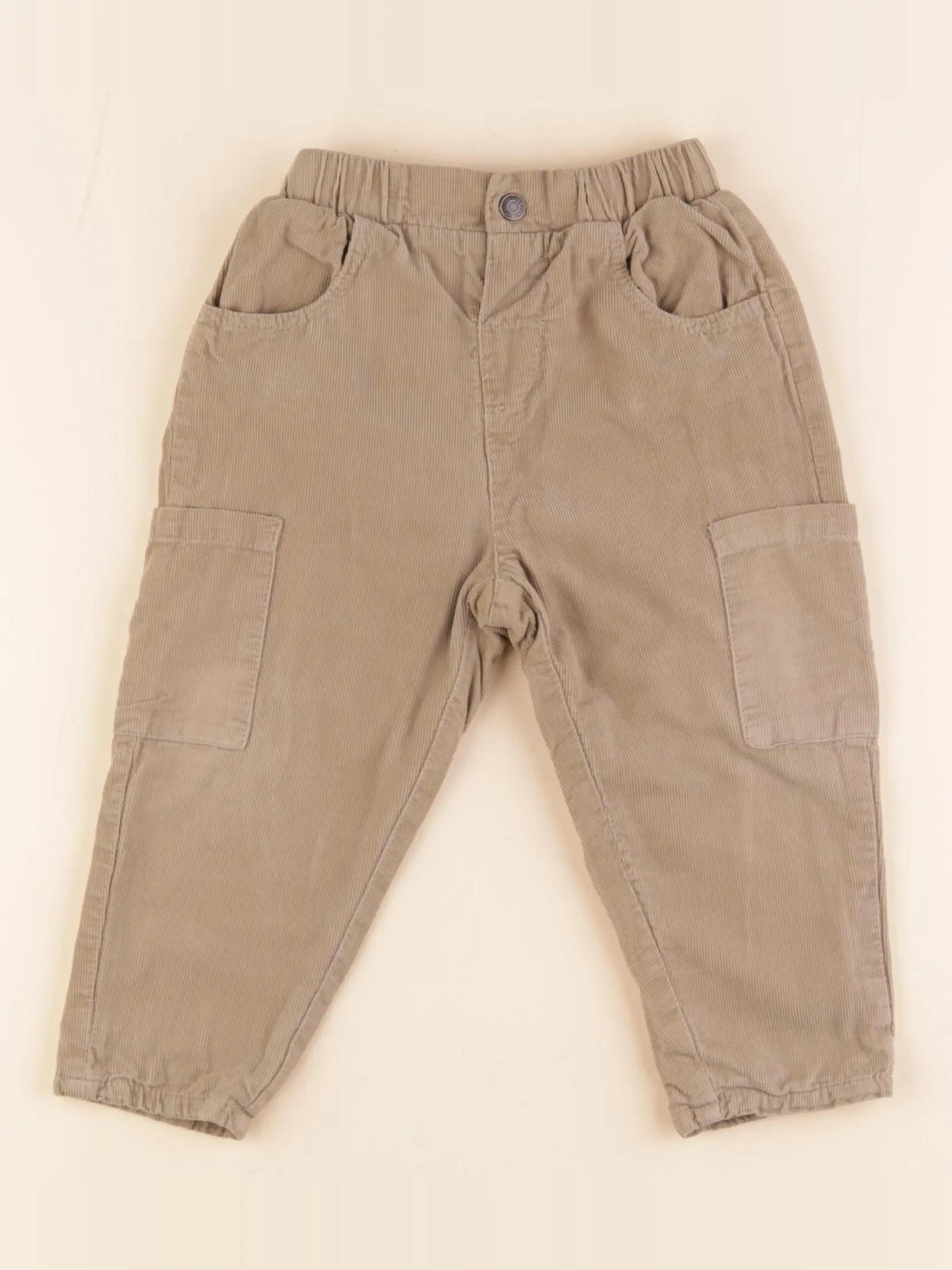 Vertbaudet - pantalon marron - 24 mois