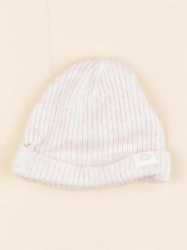 H&M - bonnet de naissance beige - 0/1 mois