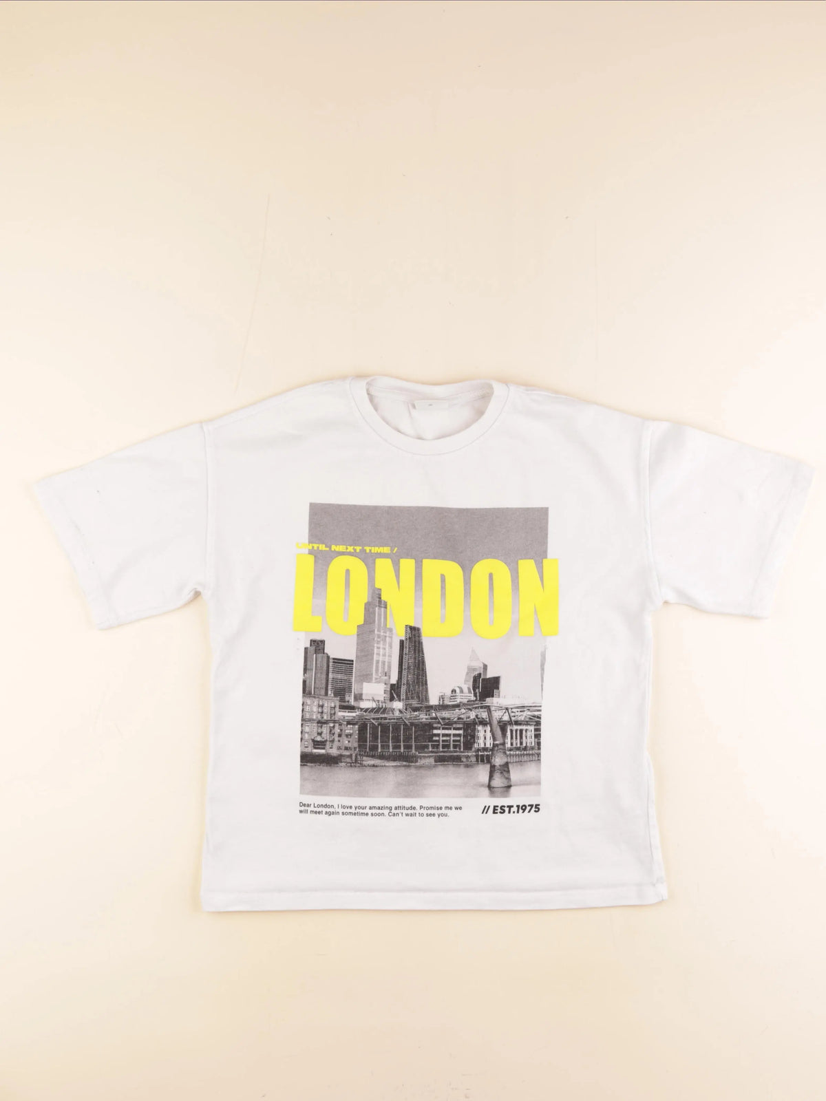 Zara - tee-shirt imprimé au dos blanc - 11 ans