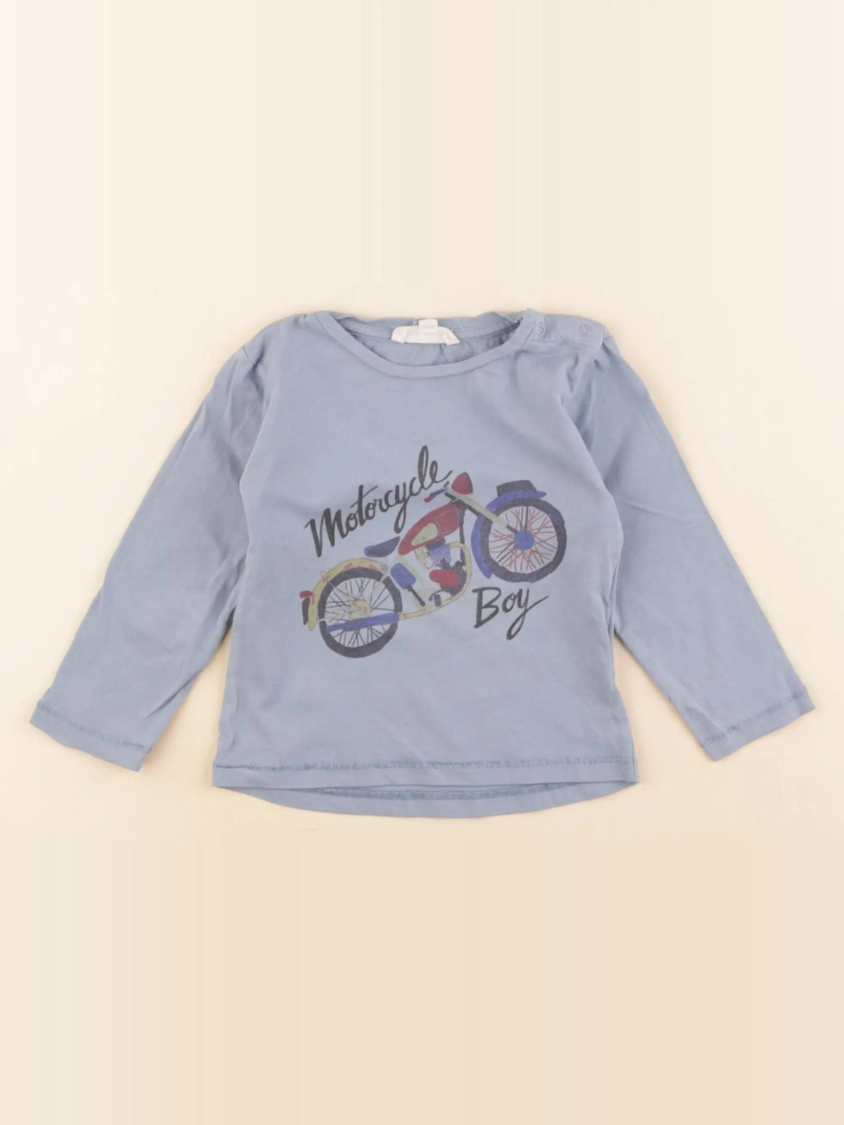 Hundred Pieces - tee-shirt bleu - 12 mois