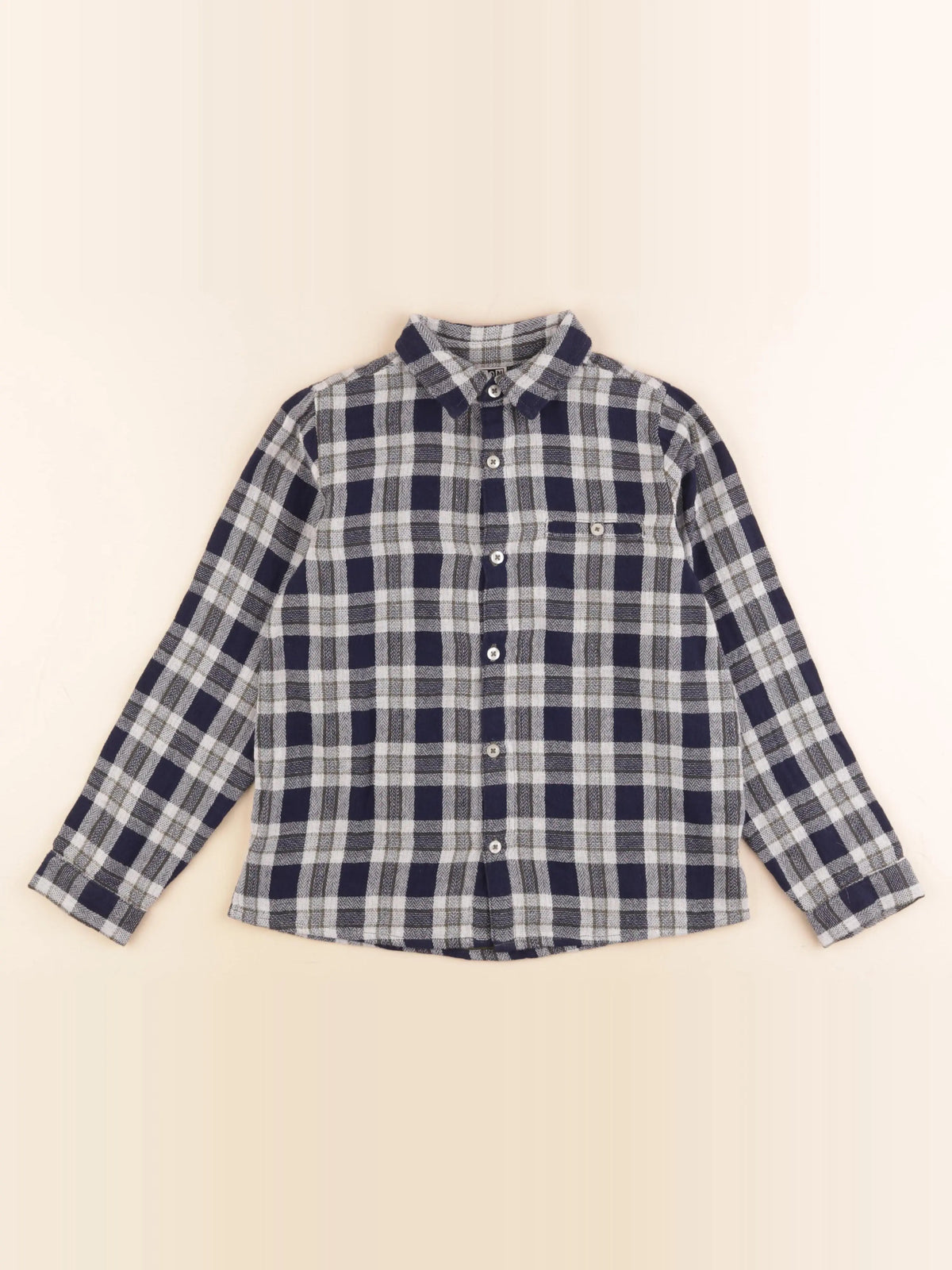 Bonton - chemise bleu - 8 ans