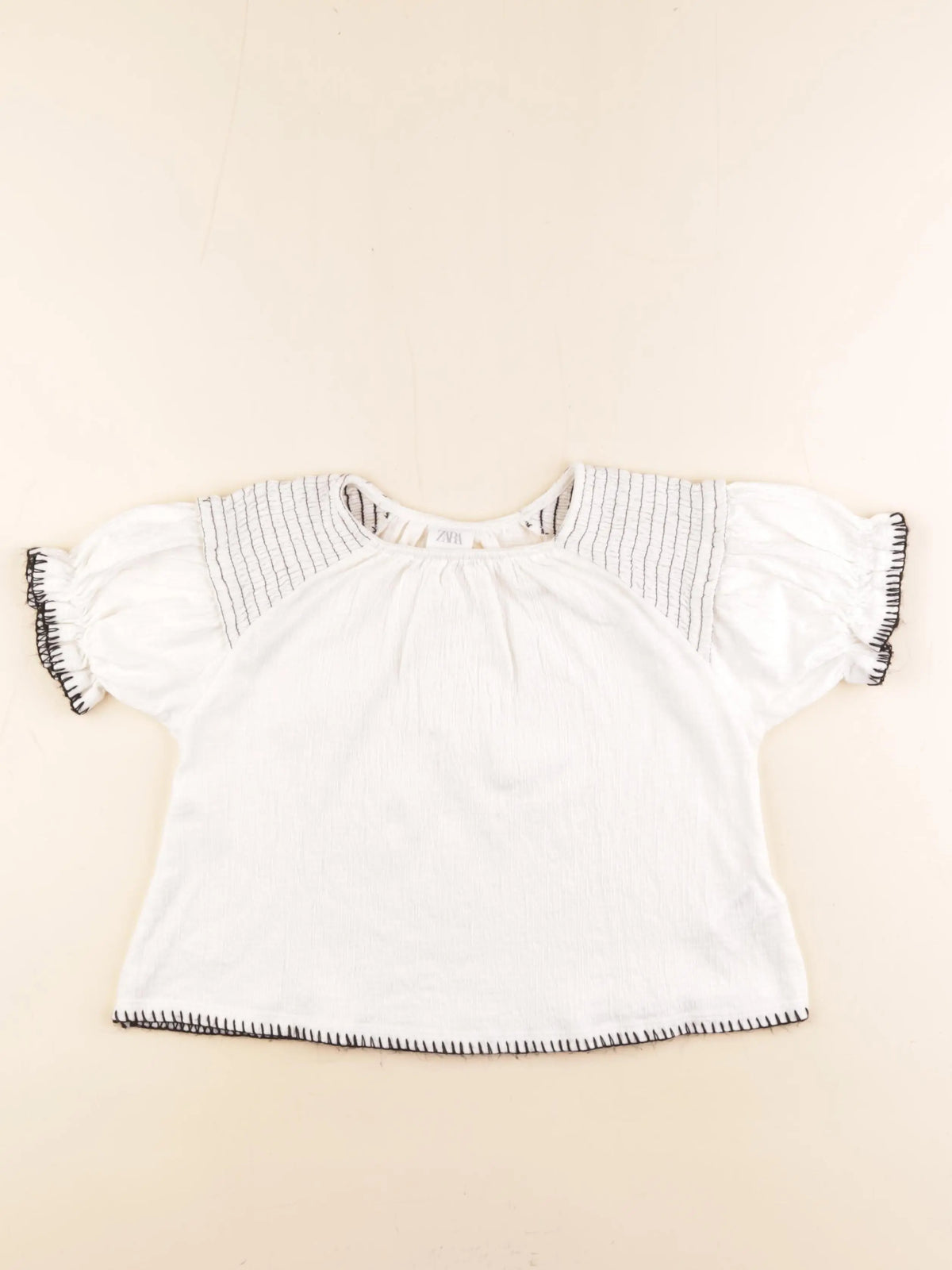 Zara - blouse beige - 8/9 ans
