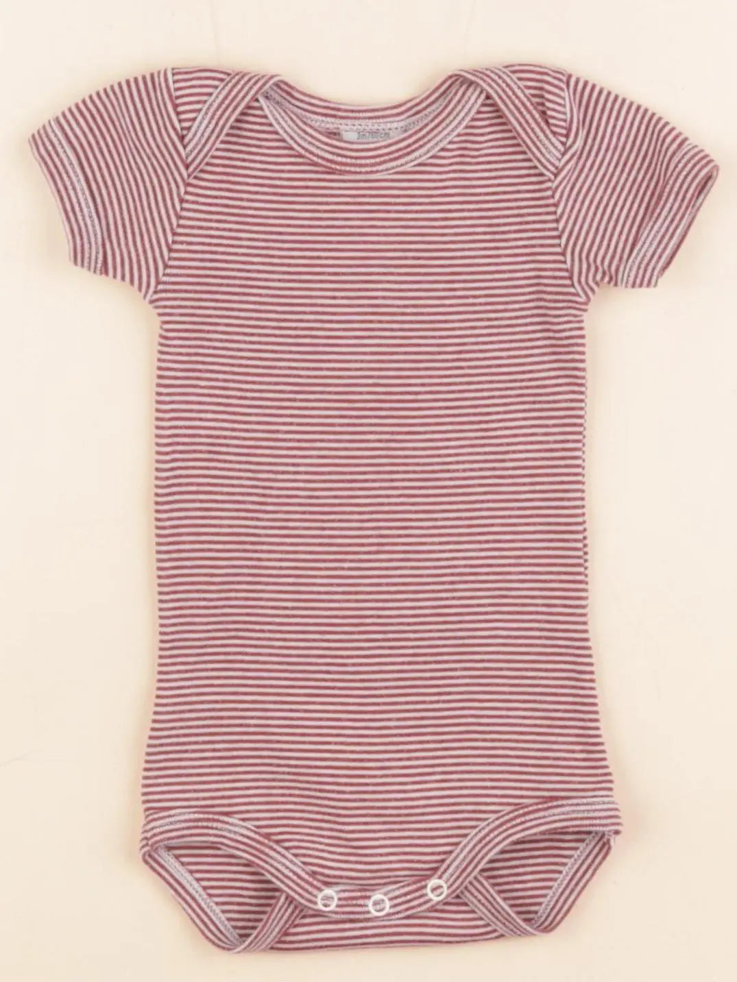 Petit Bateau - body rouge - 3 mois