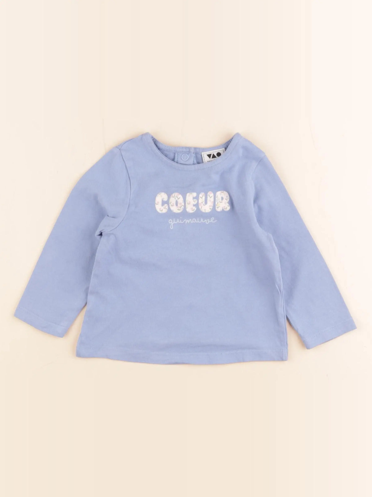 Tape à l'oeil - tee-shirt bleu - 9 mois