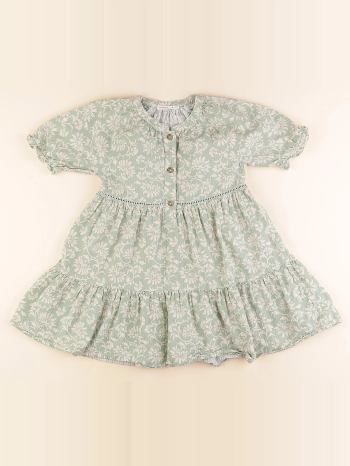 Monoprix - robe vert - 6 ans