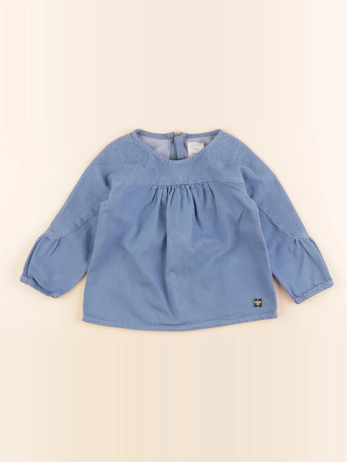 Carrément Beau - blouse bleu - 2 ans