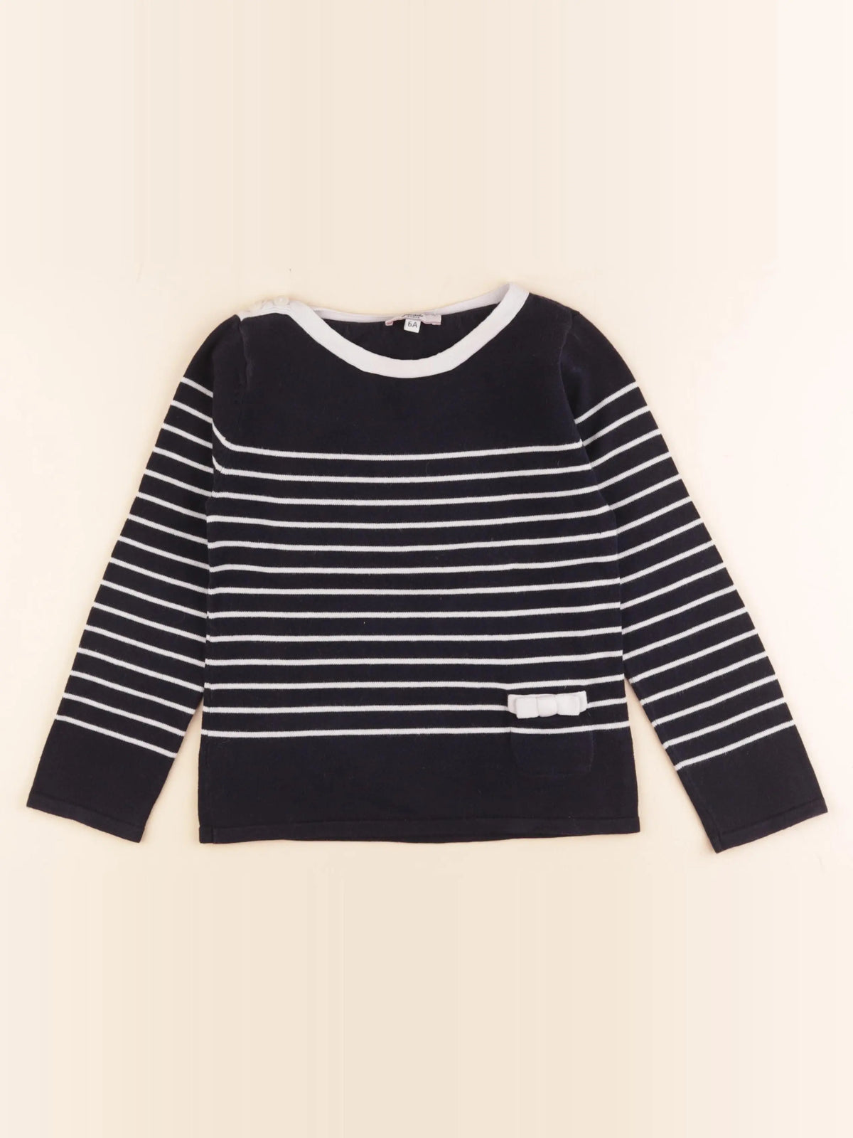 Jacadi - pull bleu - 6 ans