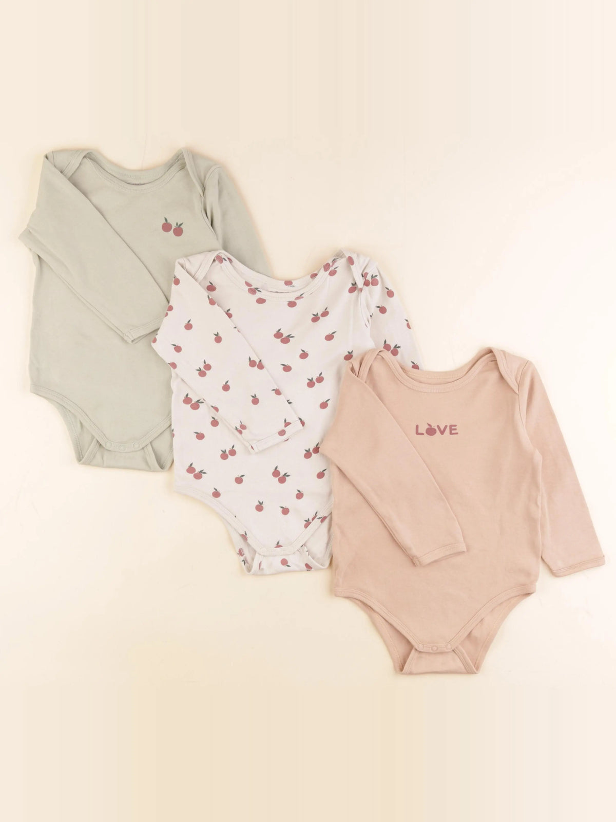 Vertbaudet - lot de 3 bodies en coton multicolore - 24 mois