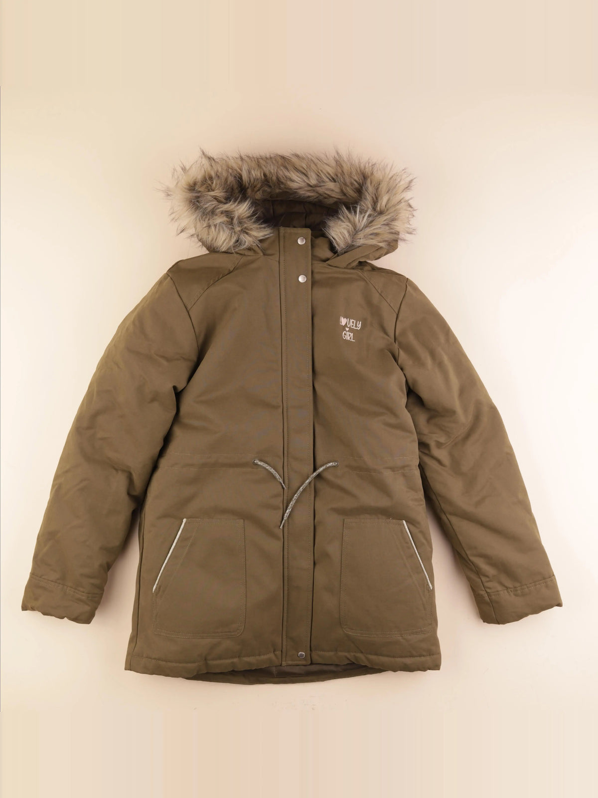 Vertbaudet - manteau vert - 14 ans