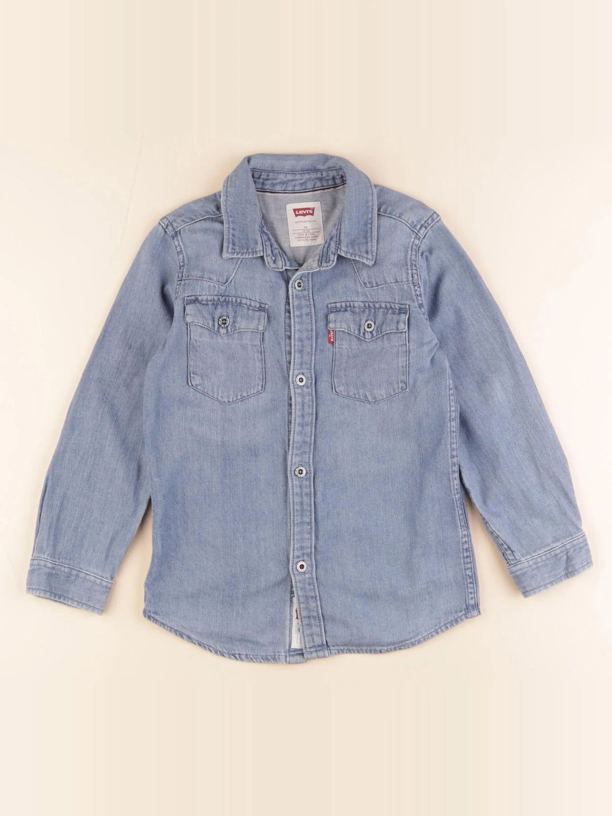 Levi's - chemise bleu - 5 ans