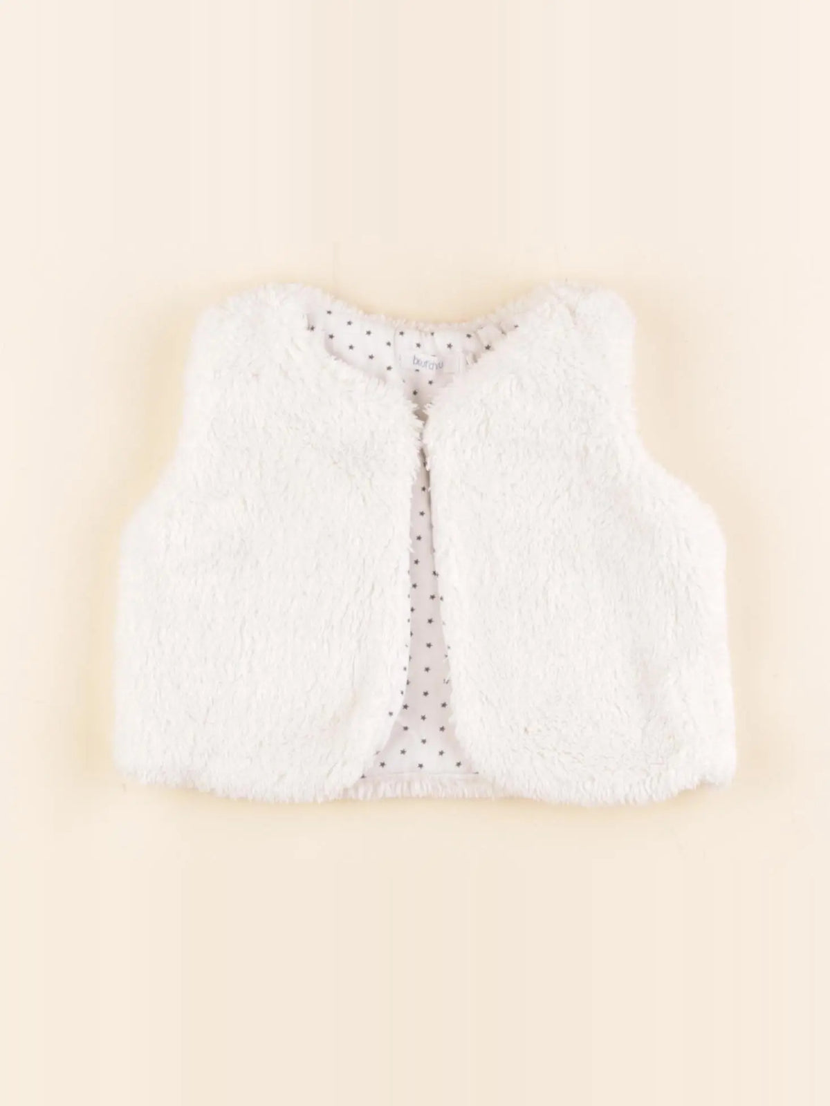 Boutchou - gilet blanc - 3 mois