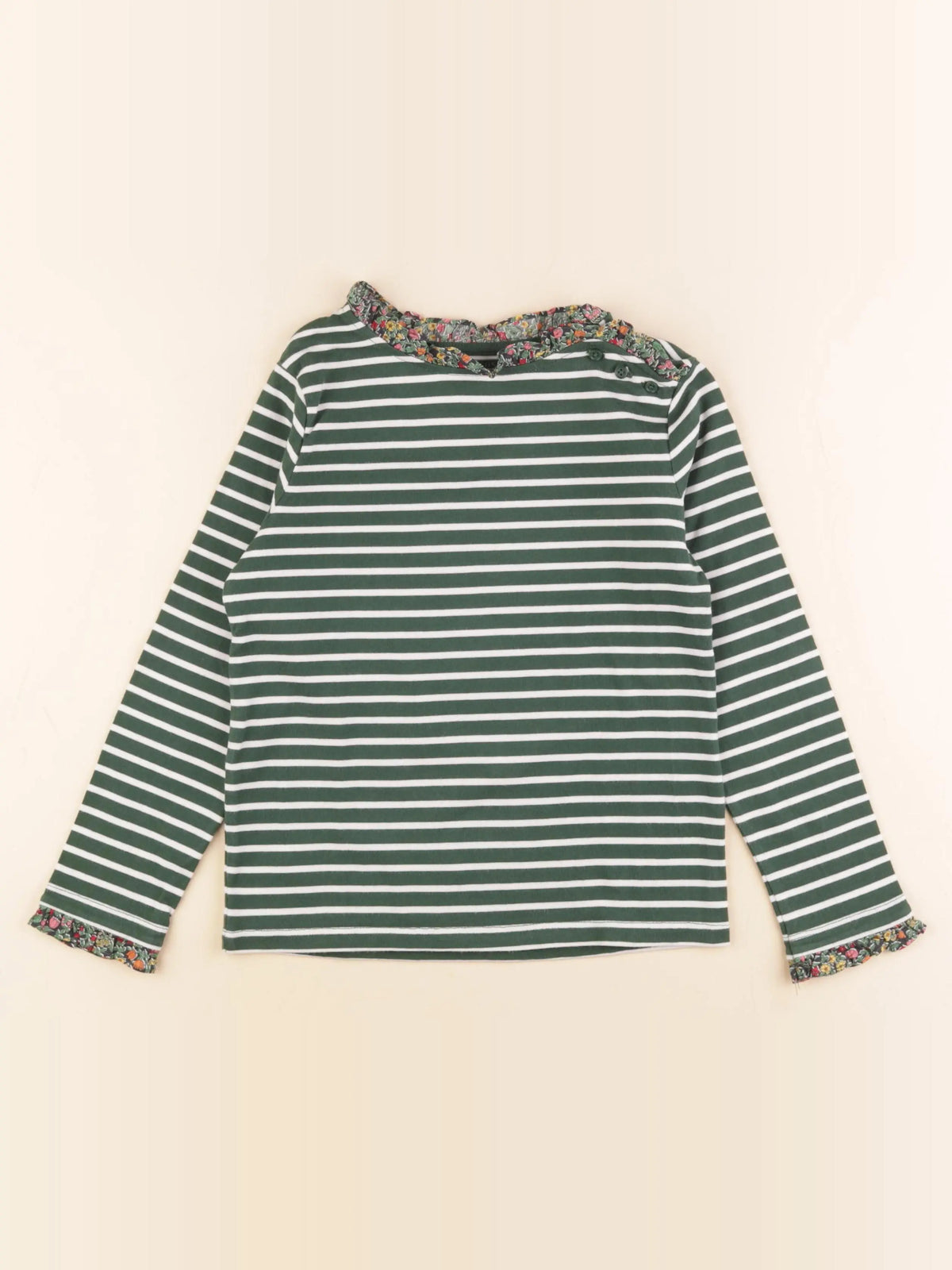Cyrillus - tee-shirt vert - 8 ans