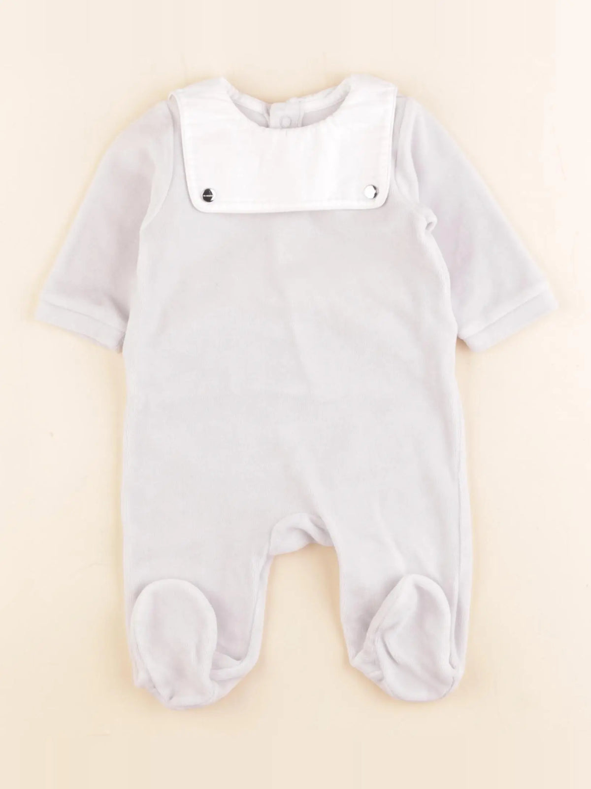 Jacadi - pyjama velours gris - 3 mois