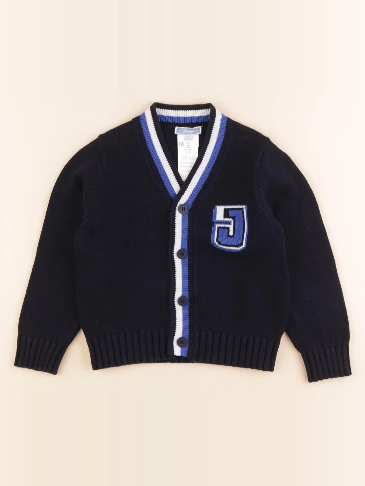 Jacadi - gilet bleu - 4 ans