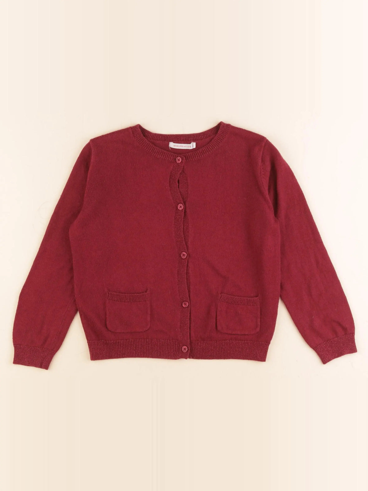 Monoprix - gilet rouge - 6 ans
