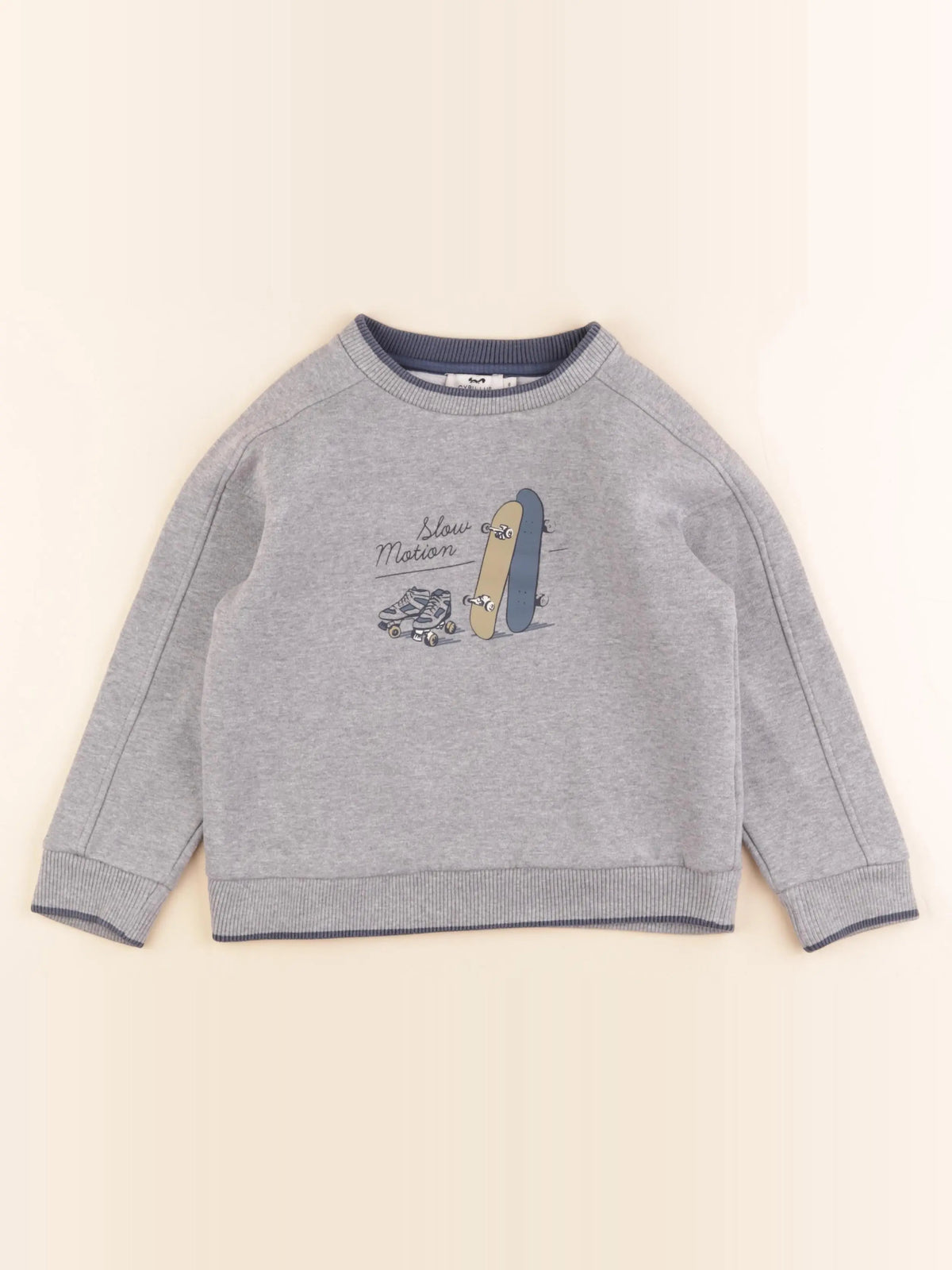 Cyrillus - sweat gris - 6 ans