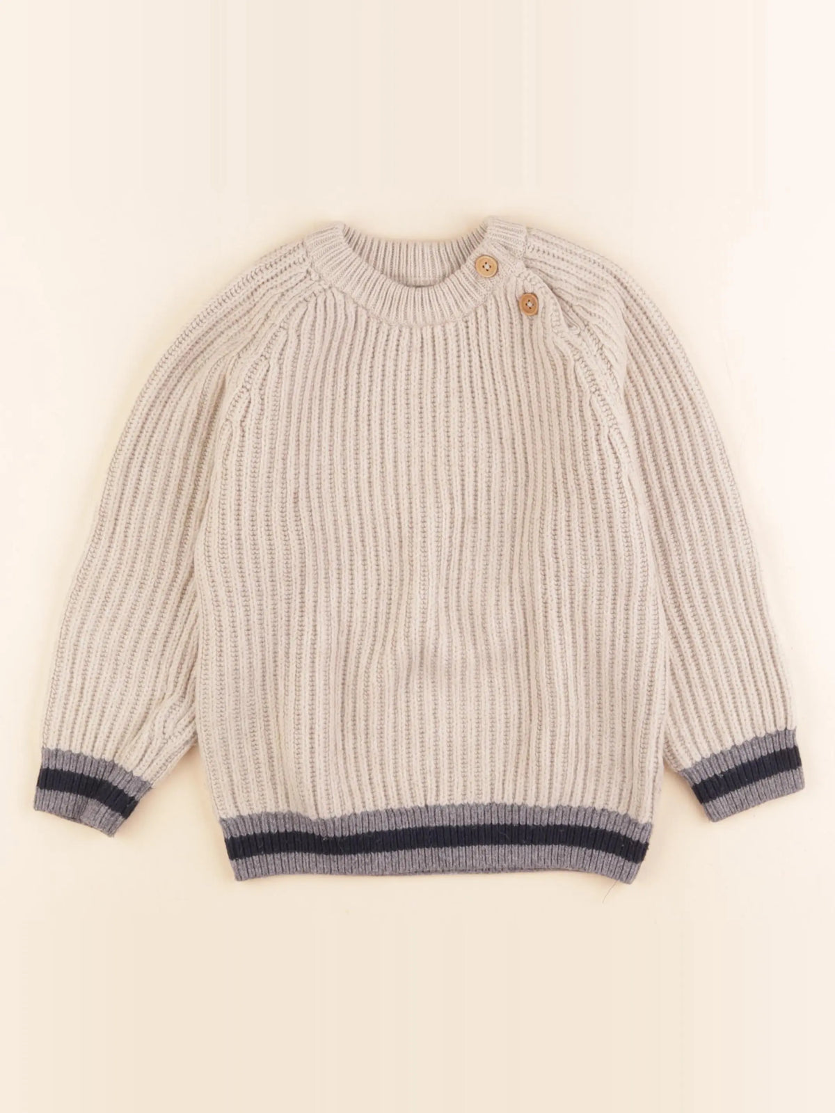 Cyrillus - pull beige - 6 ans
