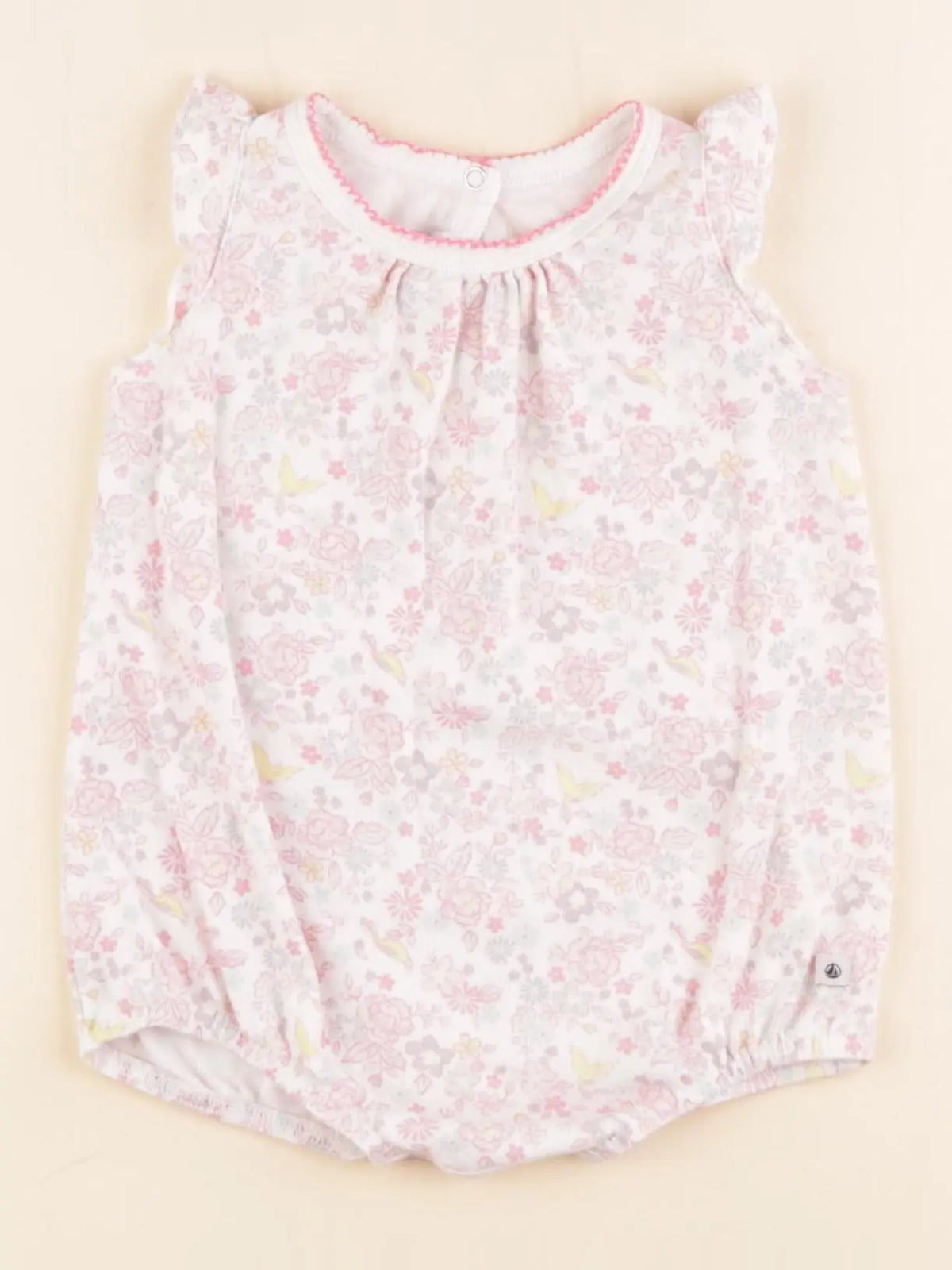 Petit Bateau - combinaison multicolore - 6 mois