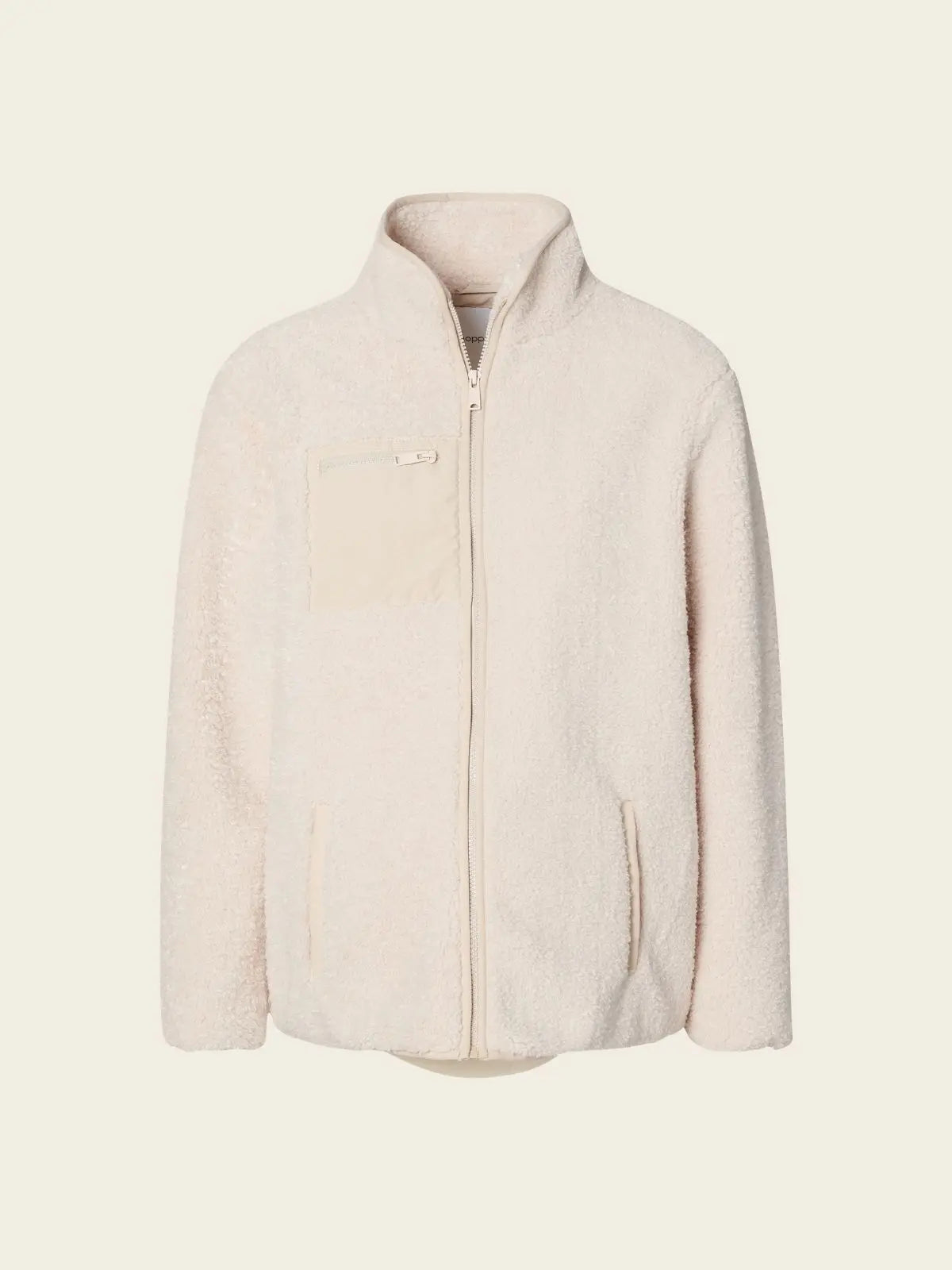 Veste moumoute beige