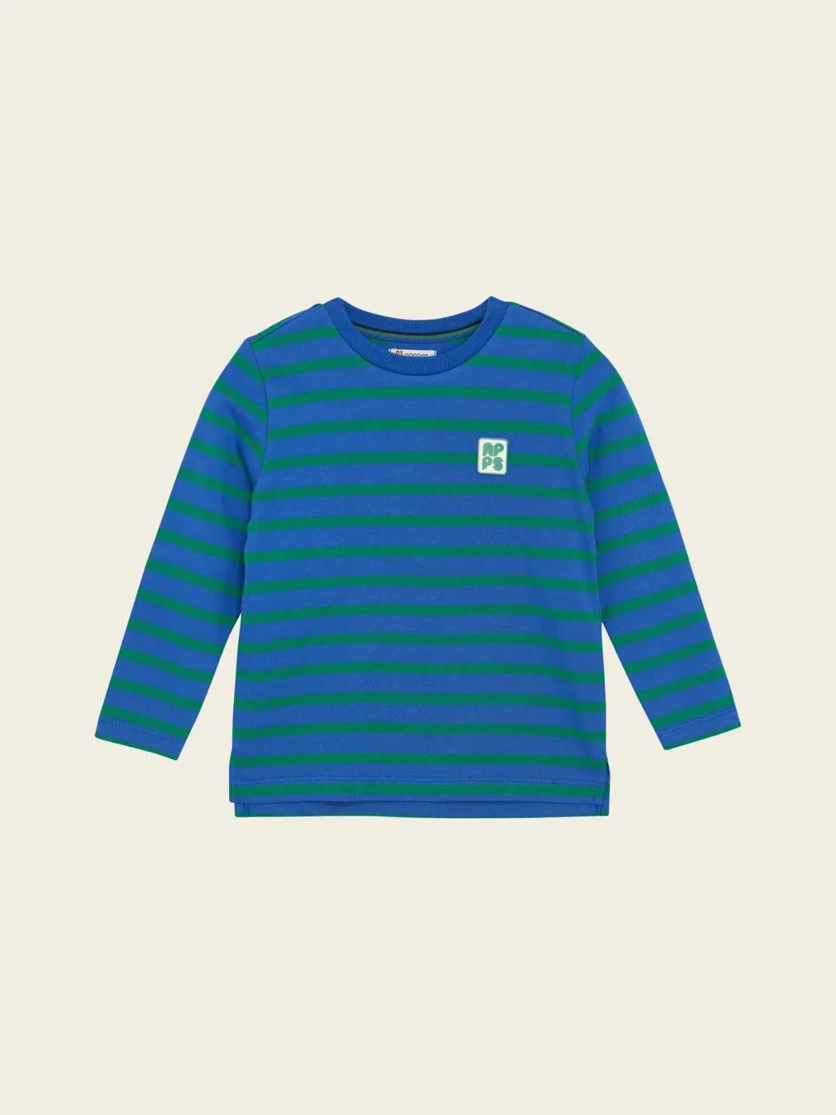 Tee-shirt bleu, vert
