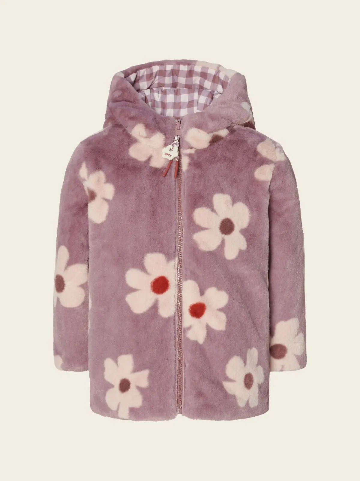 Manteau réversible rose