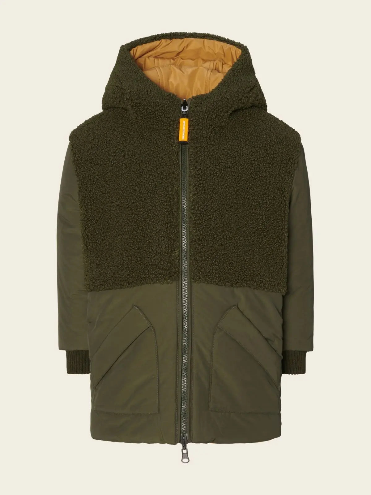 Manteau lecce réversible vert