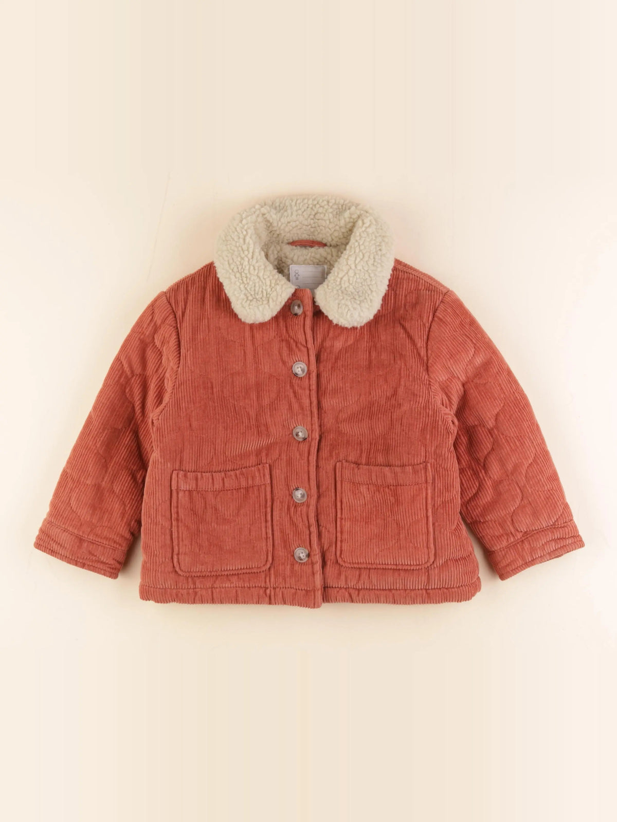 Vertbaudet - manteau marron - 6 ans