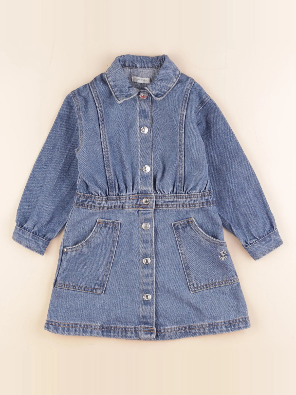 Vertbaudet - robe bleu - 5 ans