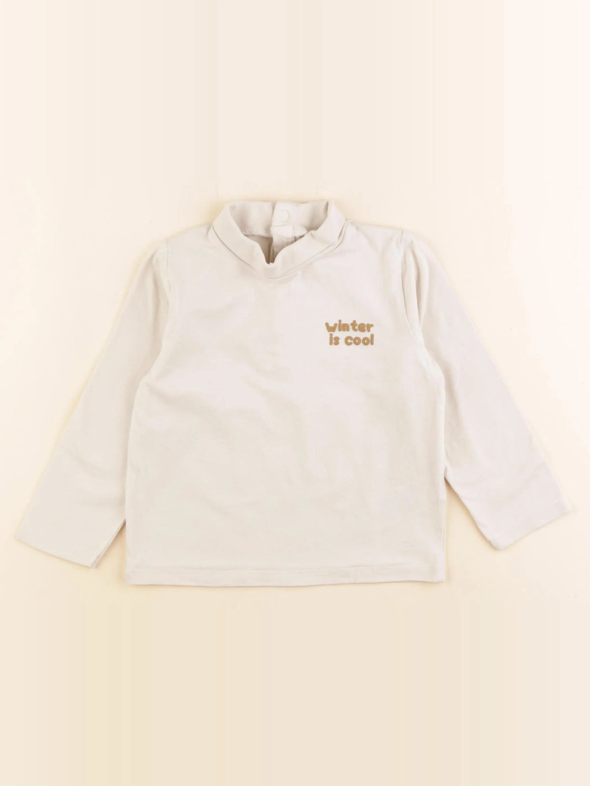 Vertbaudet - sous-pull beige - 24 mois