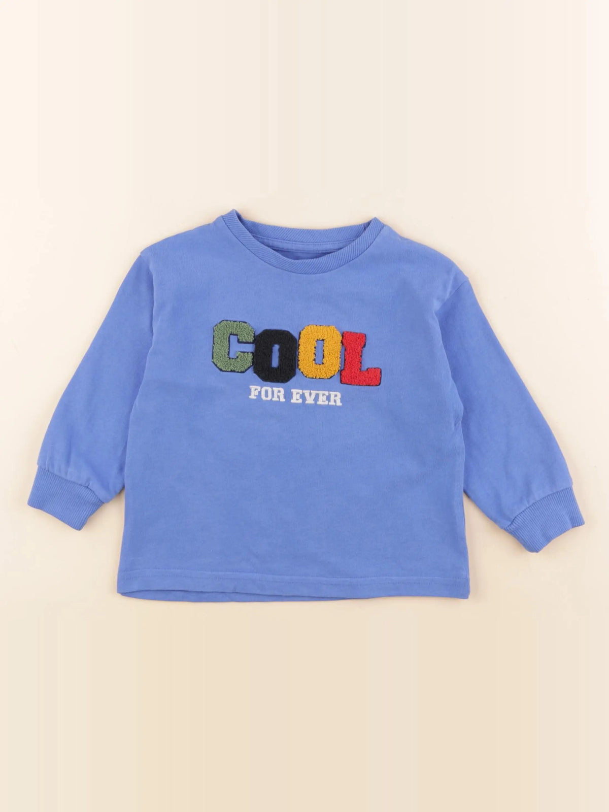 Vertbaudet - sweat bleu - 3 ans