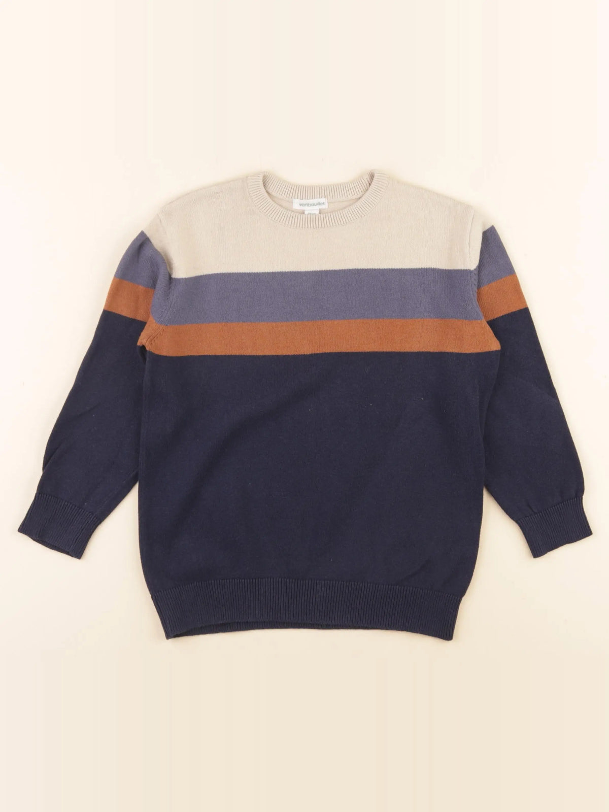 Vertbaudet - pull multicolore - 8 ans