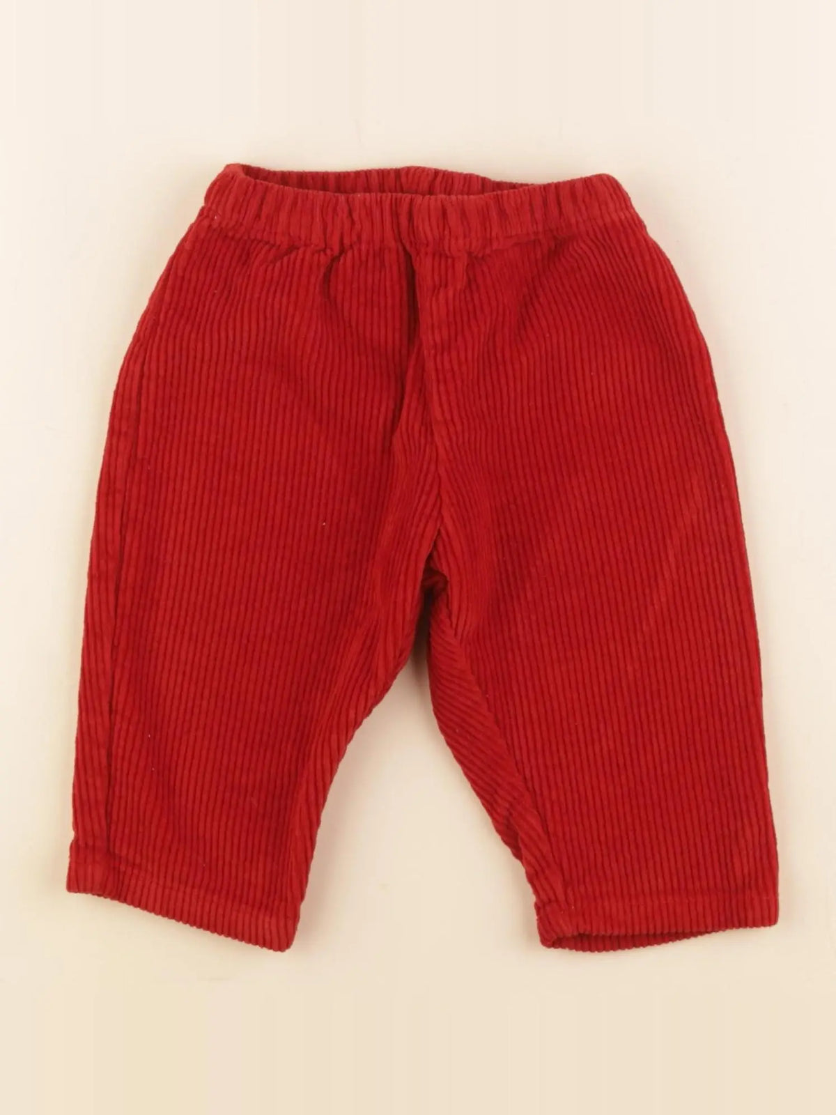 Petit Bateau - pantalon rouge - 12 mois