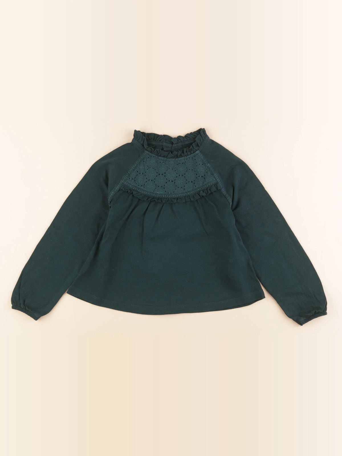 Vertbaudet - tee-shirt vert - 4 ans