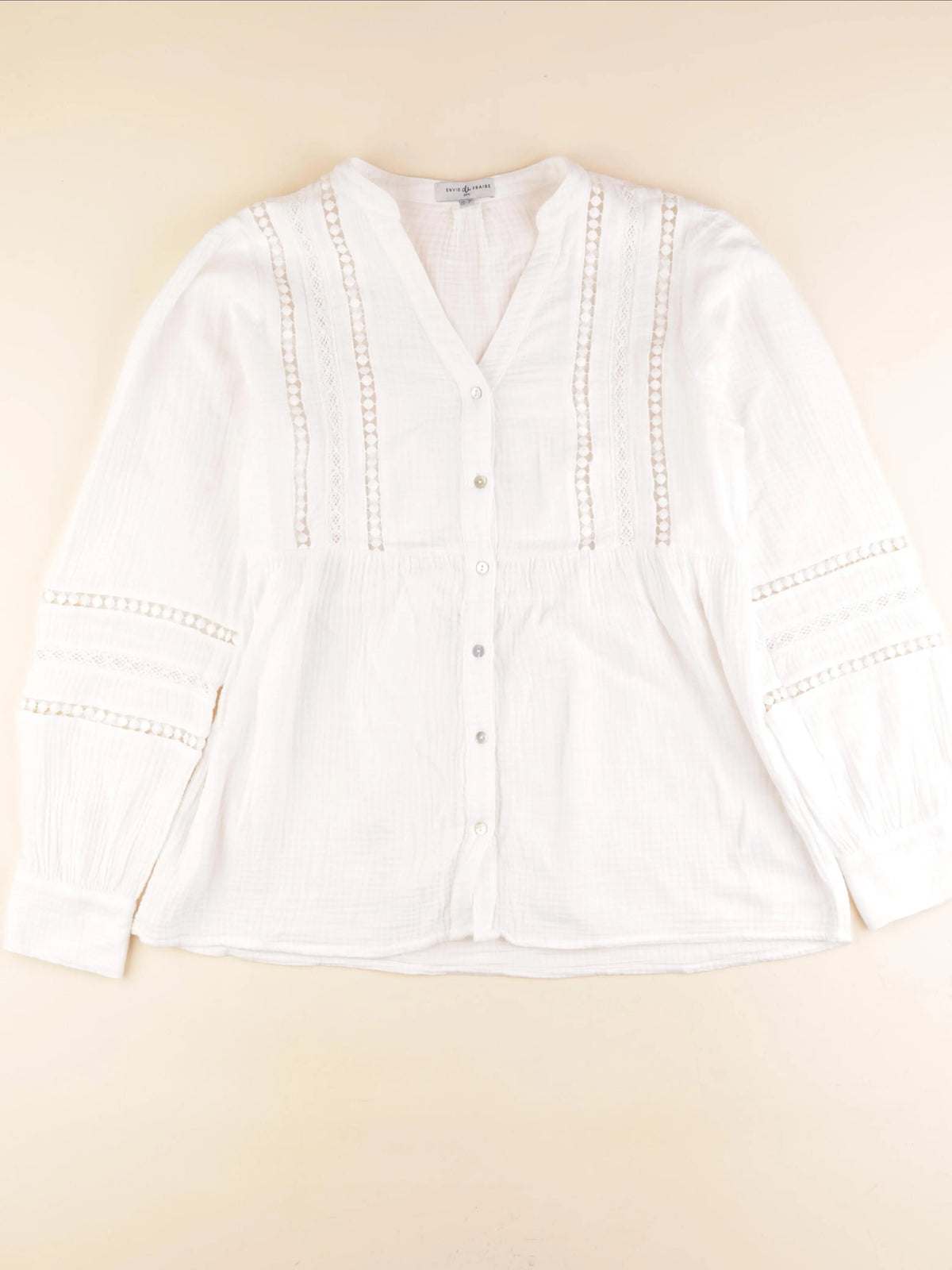 Envie de fraise - blouse grossesse, allaitement blanc - 38