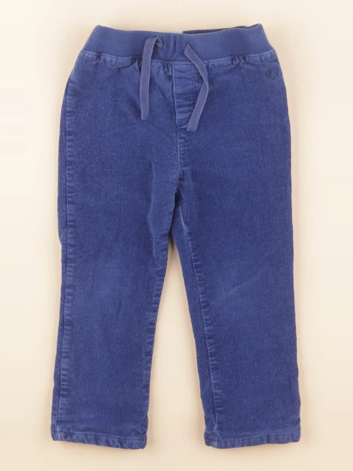 Petit Bateau - pantalon bleu - 24 mois
