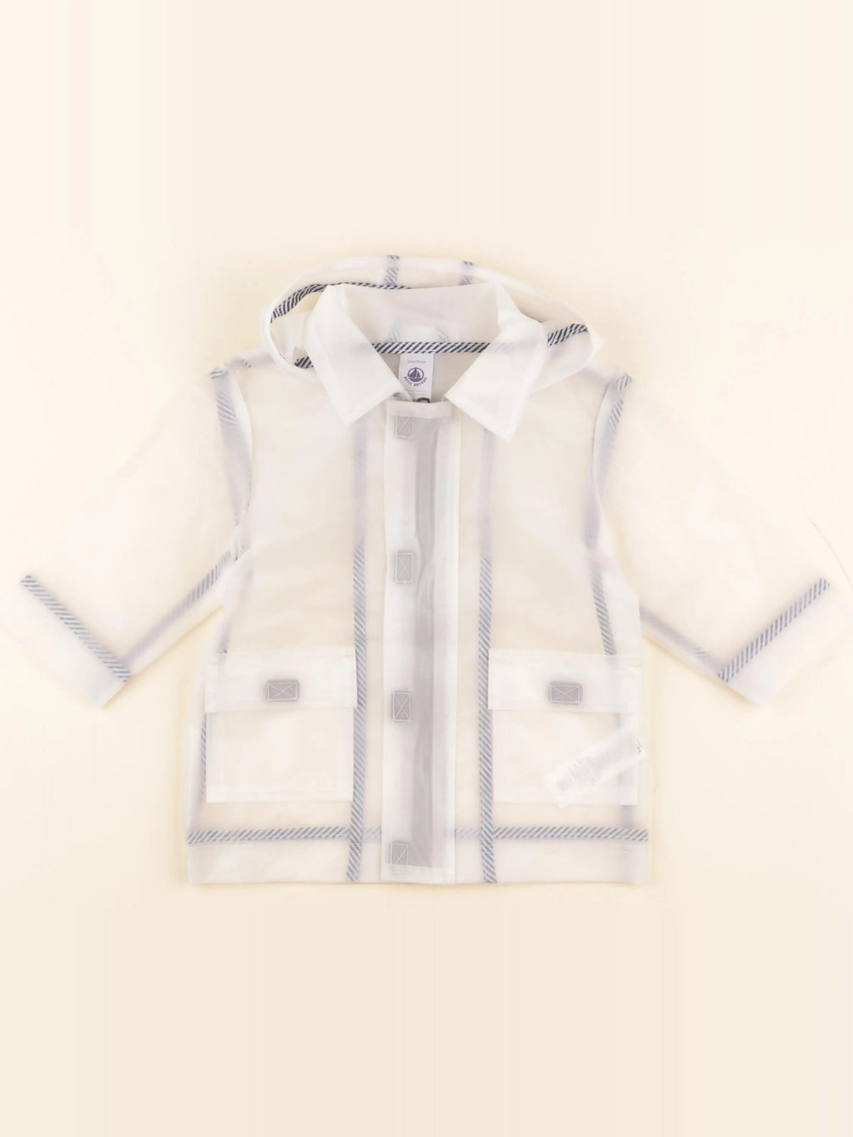Petit Bateau - coupe-vent blanc - 12 mois