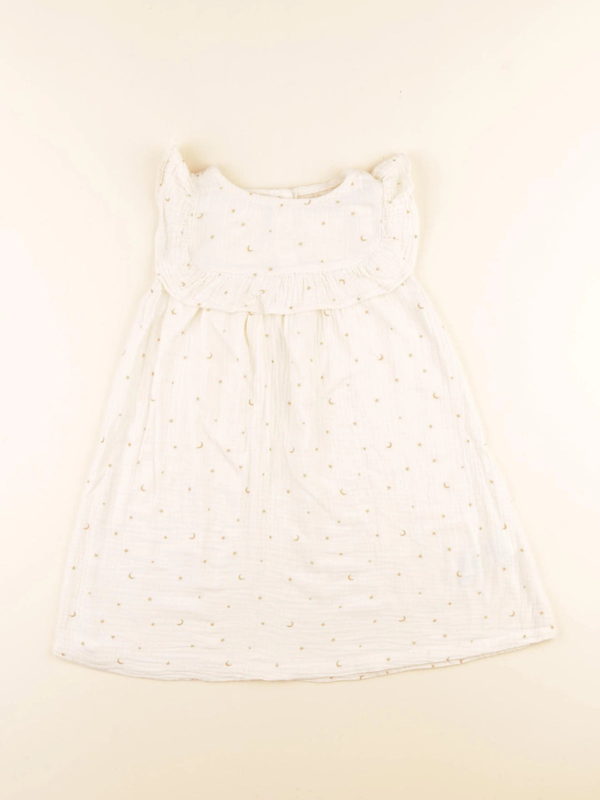 Vertbaudet - chemise de nuit coton beige - 6 ans