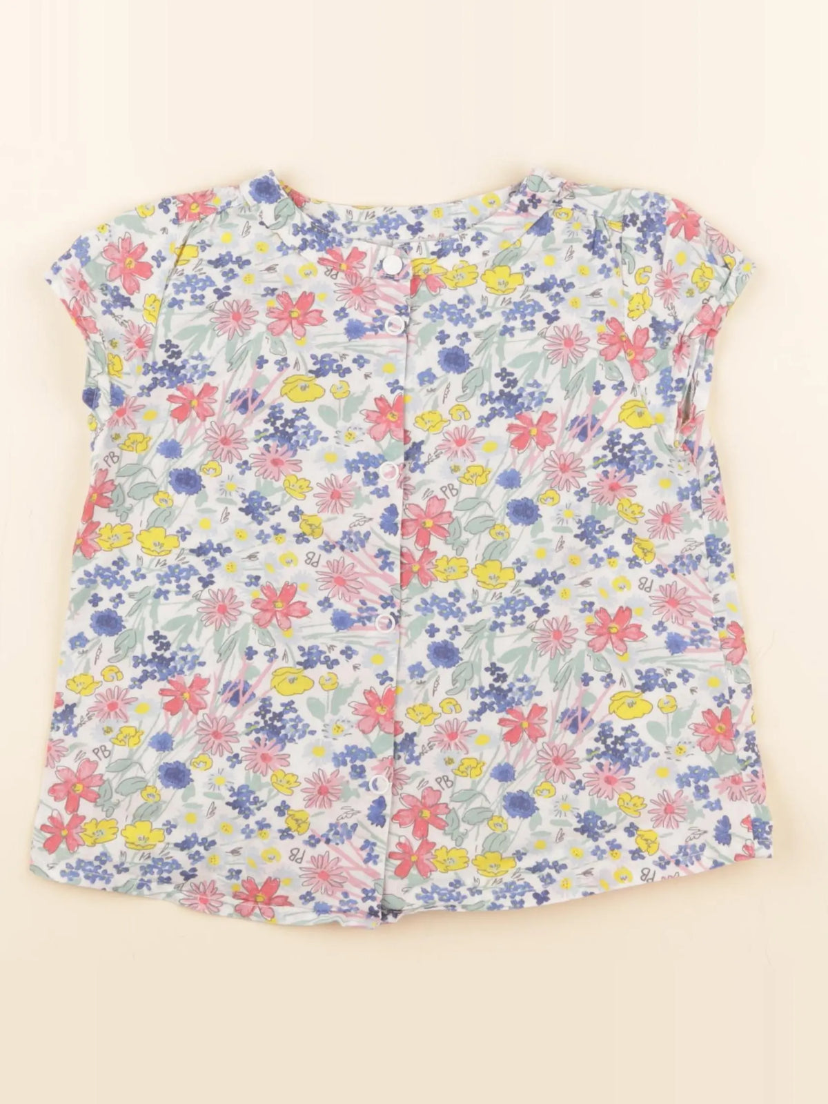 Petit Bateau - blouse multicolore - 3 ans