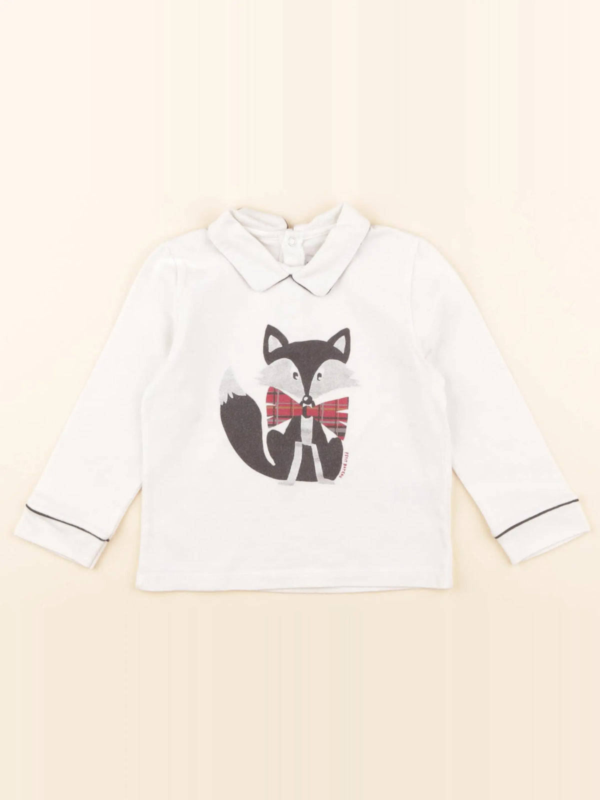 Petit Bateau - tee-shirt blanc - 24 mois