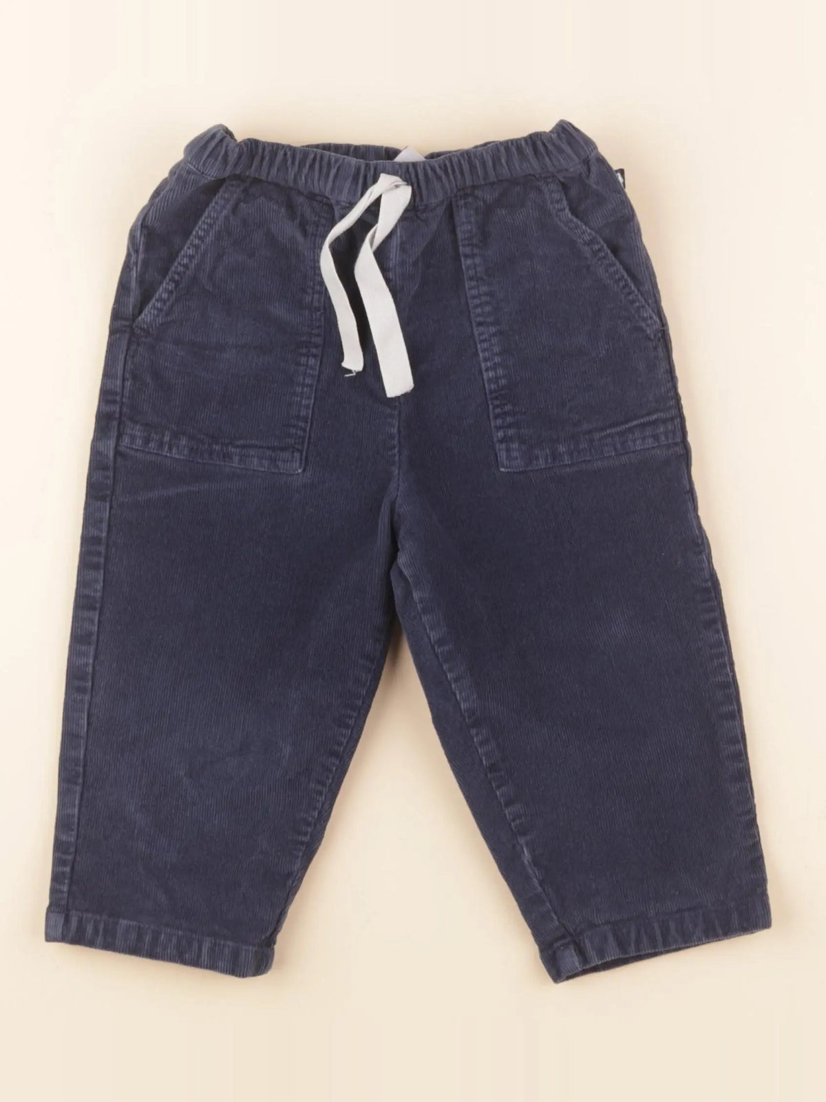 Petit Bateau - pantalon bleu - 24 mois