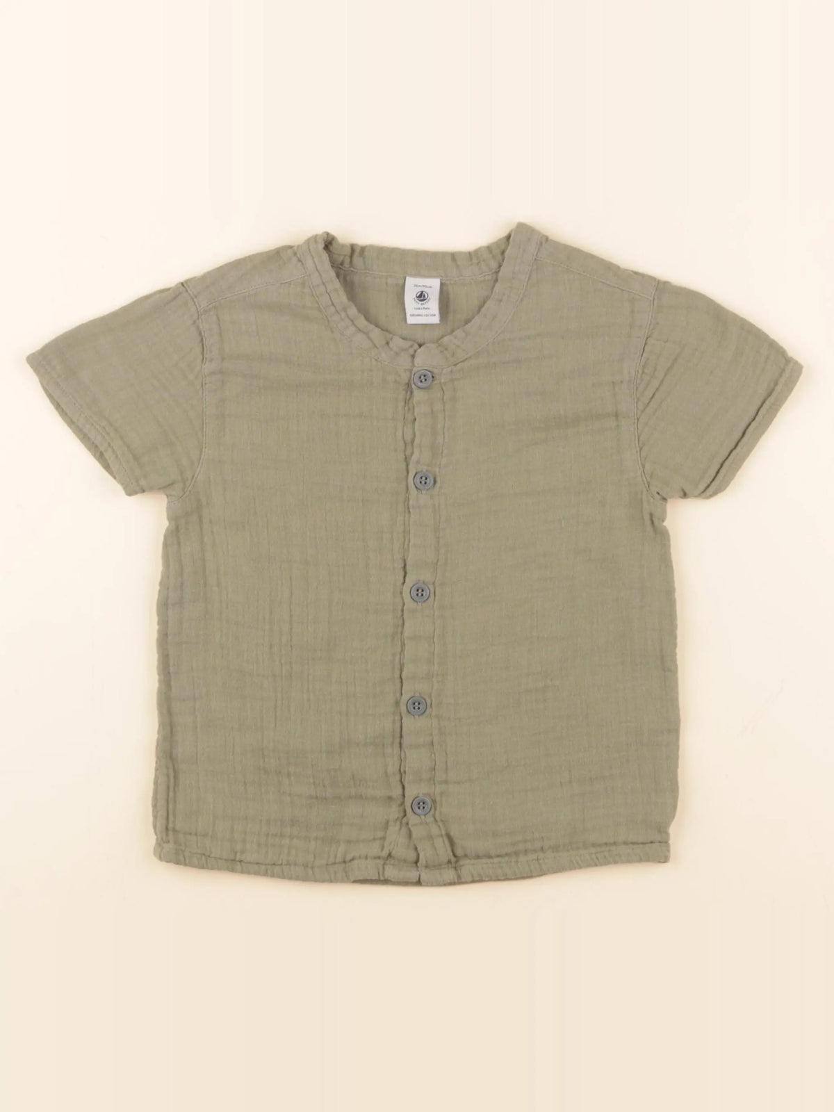 Petit Bateau - blouse vert - 36 mois