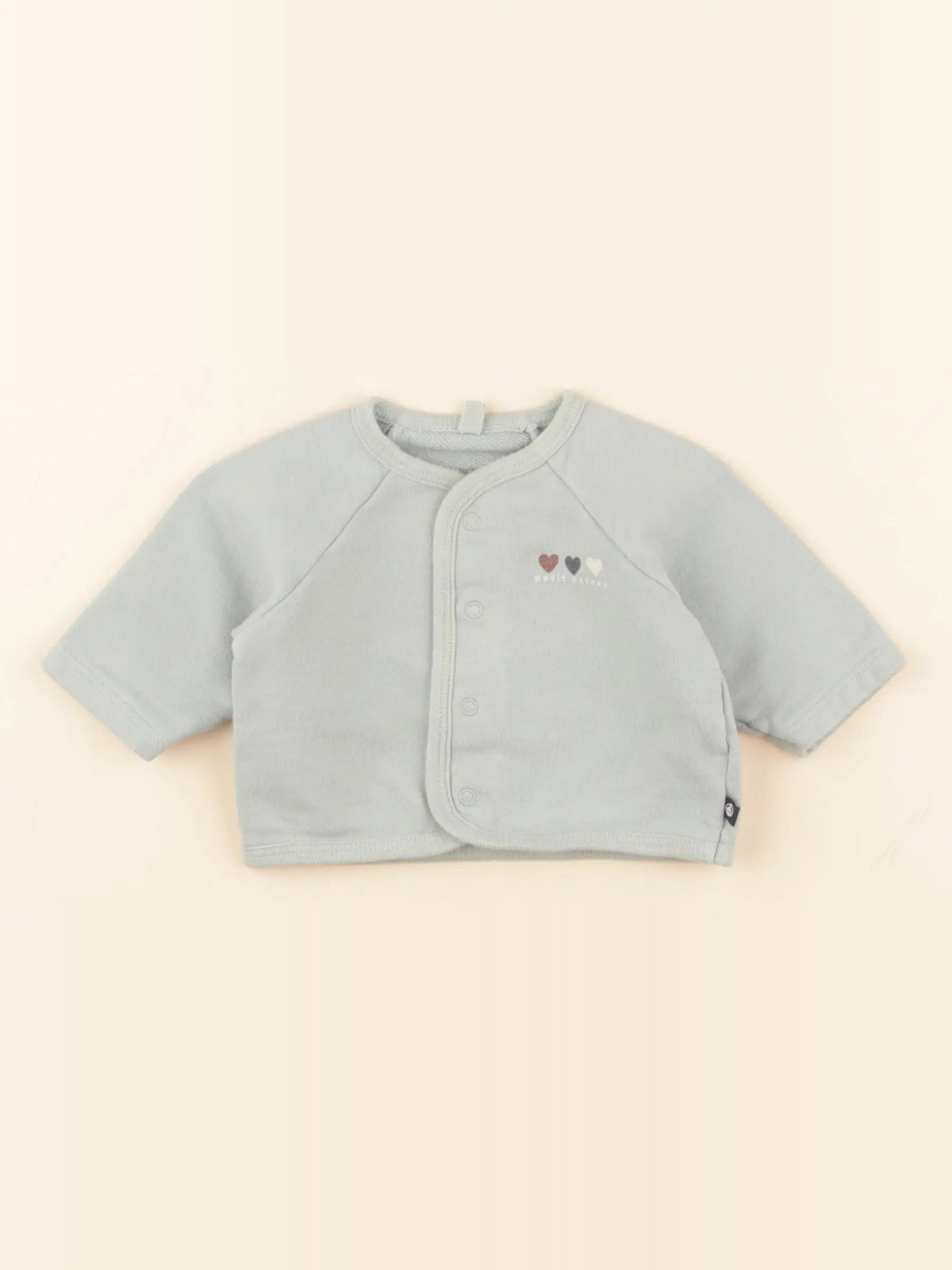 Petit Bateau - sweat vert - 3 mois