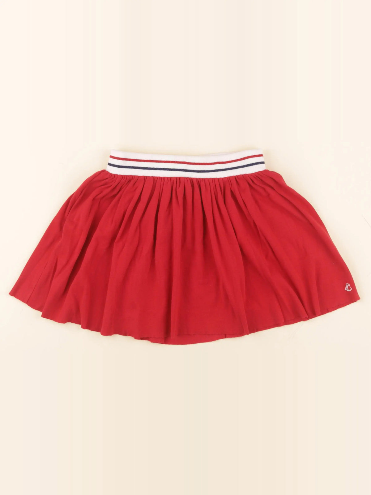 Petit Bateau - jupe rouge - 8 ans